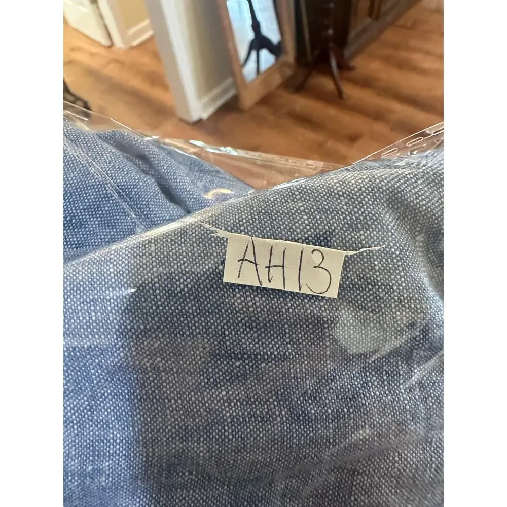 Boden Sz 2 Cleo Linen Dress Blue Chambray Embroidery - Nice, No Belt - Picture 6 of 6